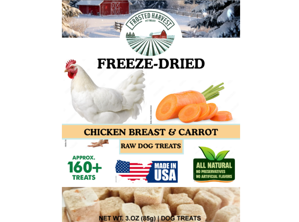 Chicken Breast & Carrot Freeze-Dried Training Treats 3-oz