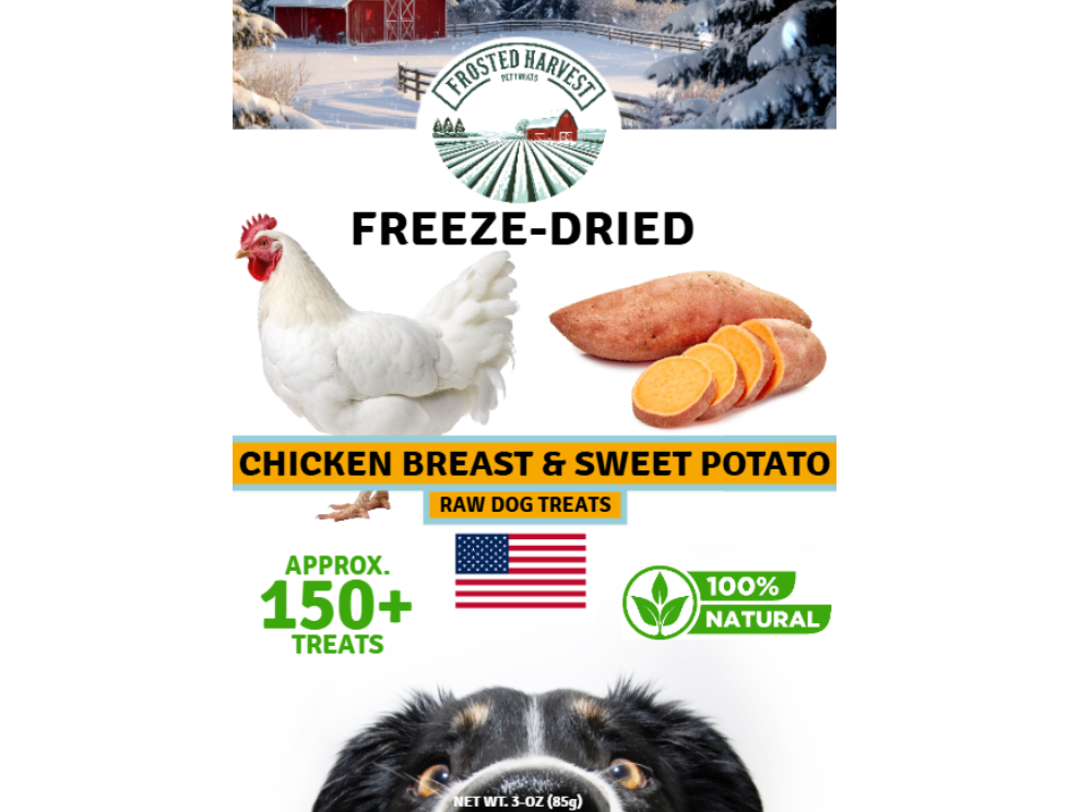 Chicken Breast & Sweet Potato Freeze-Dried Training Treats 3-oz