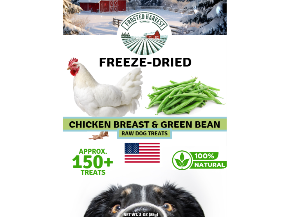 Chicken Breast & Green Bean Freeze-Dried Training Treats 3-oz