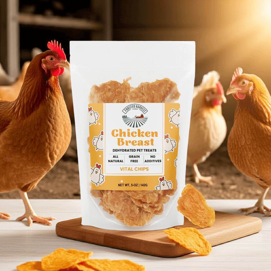 Vital Chips – Dehydrated Chicken Breast Pet Treats – Single Ingredient